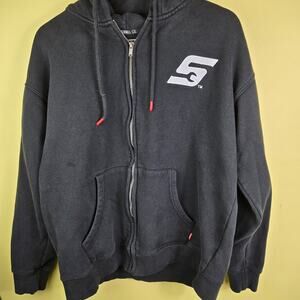 dixxon and snap on size medium full zip black hoodie. Flaws